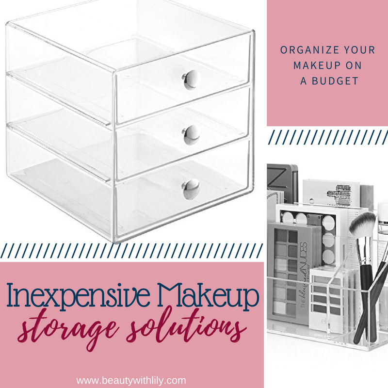 Inexpensive Makeup Storage Solutions // Makeup Storage | Beauty With Lily 