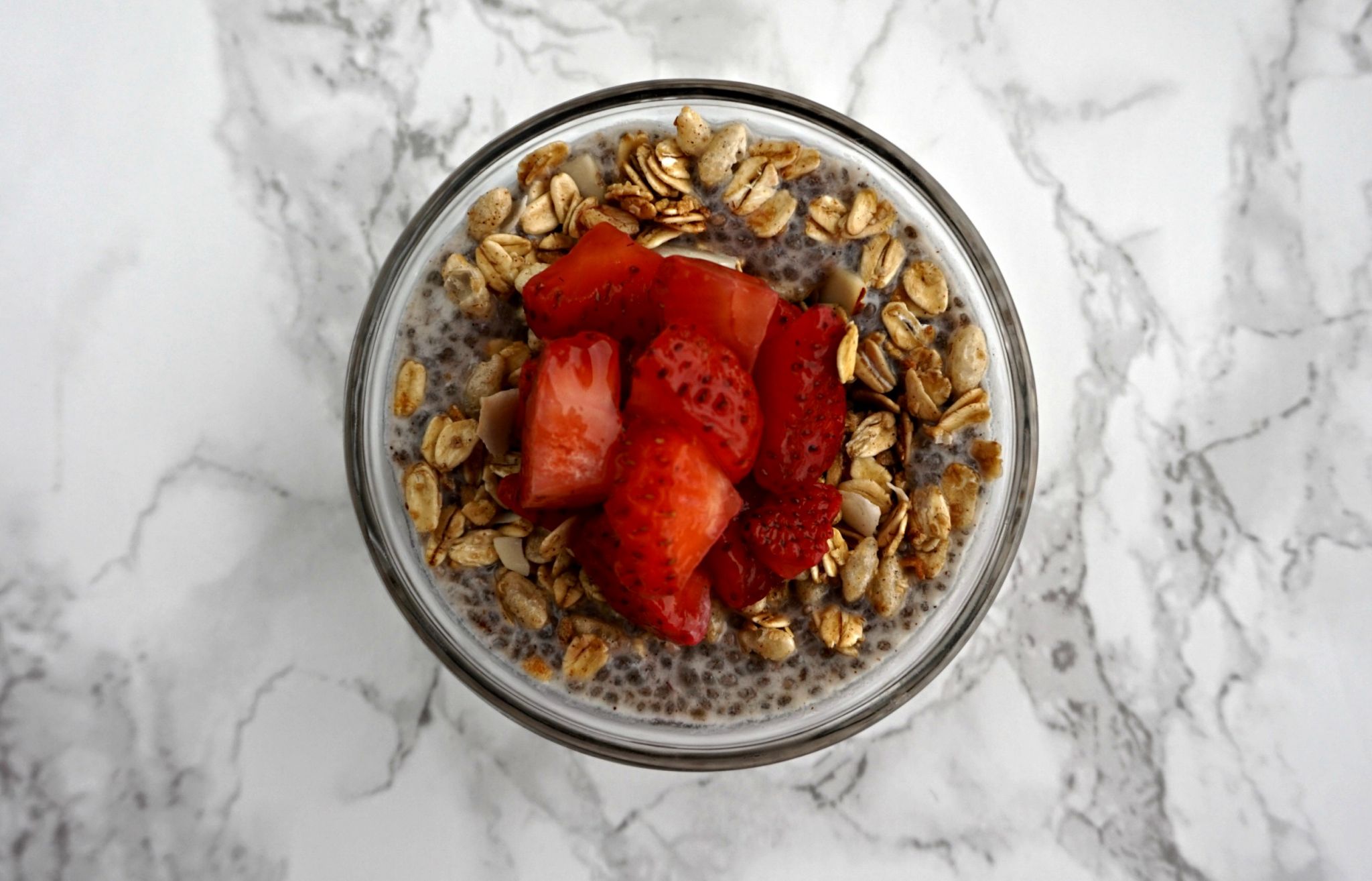 Quick & Easy Breakfast - Strawberry Chia Pudding // Healthy Breakfast // Breakfast Meal Prep | Beauty With Lily