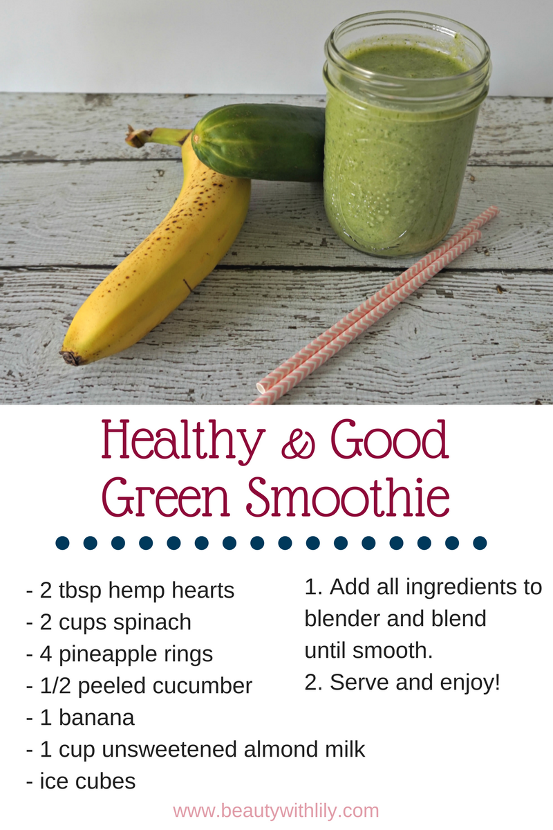 Easy & Tasty Green Smoothie Recipe // Beauty With Lily #ad #ForBetterTomorrows #FallBack