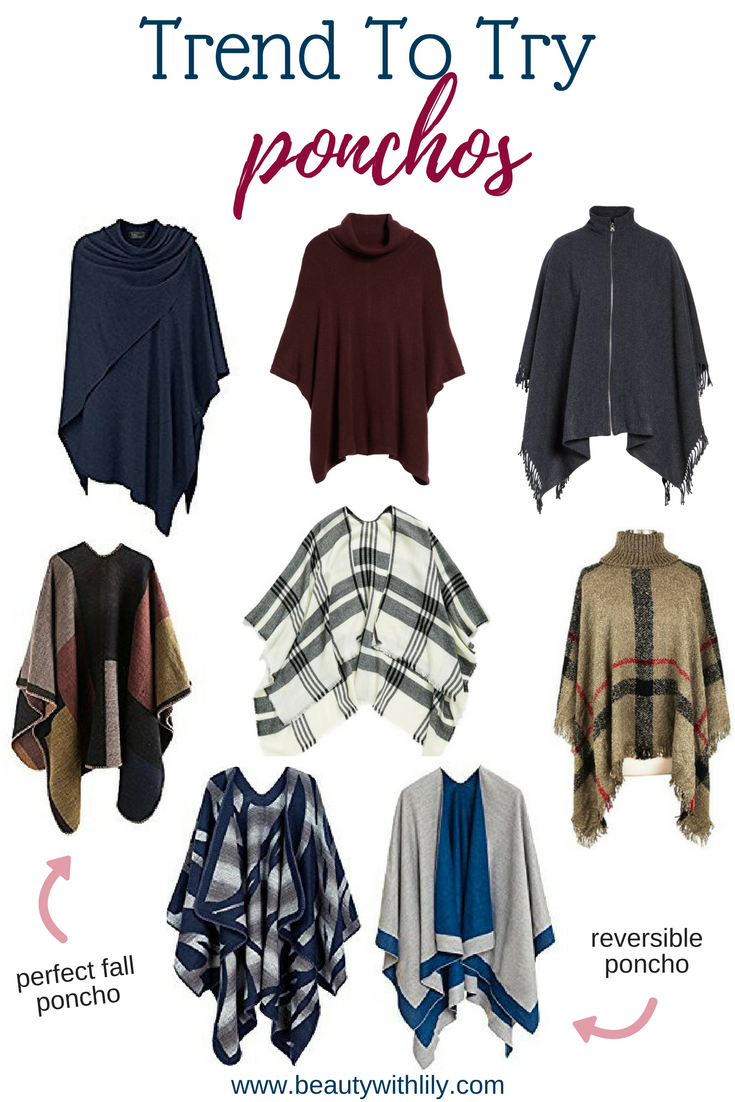 Fall Trend To Try - Ponchos // Affordable Ponchos | Beauty With Lily 