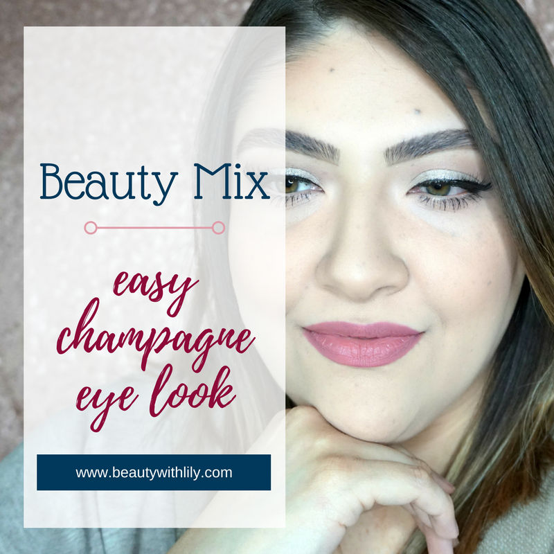 Easy Champagne Eye Look // Beauty With Lily #beautyblogger #eyelook