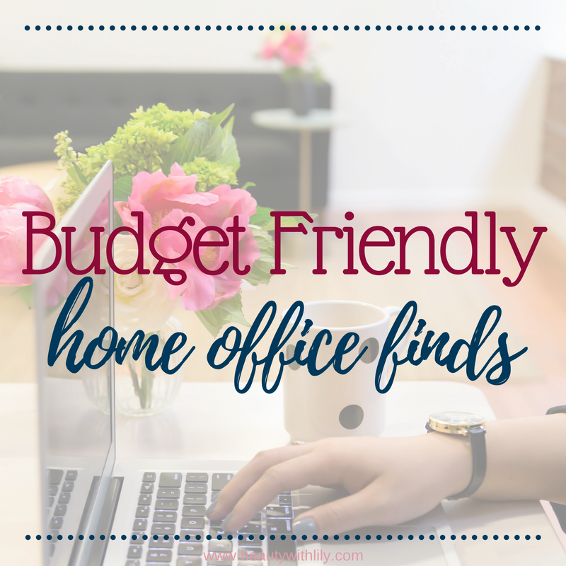 Affordable Home Office Finds | Home Office Ideas | Home Office Decor | Beauty With Lily #lifestyleblogger #homedecor 