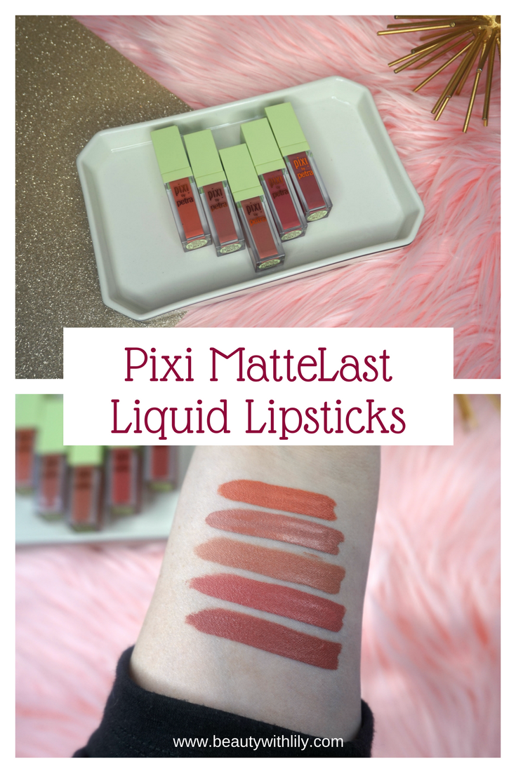 Pixi MatteLast Liquid Lipstick | Budge Proof Lipsticks | Beauty With Lily #beautyblogger #pixibeauty #beautywithlily