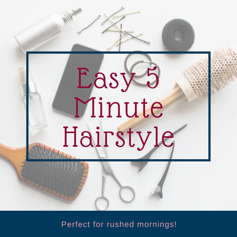 Easy 5 Minute Hairstyle // Easy Half Up, Half Down Hairstyle | Beauty With Lily #beautyblogger #hairstyle 