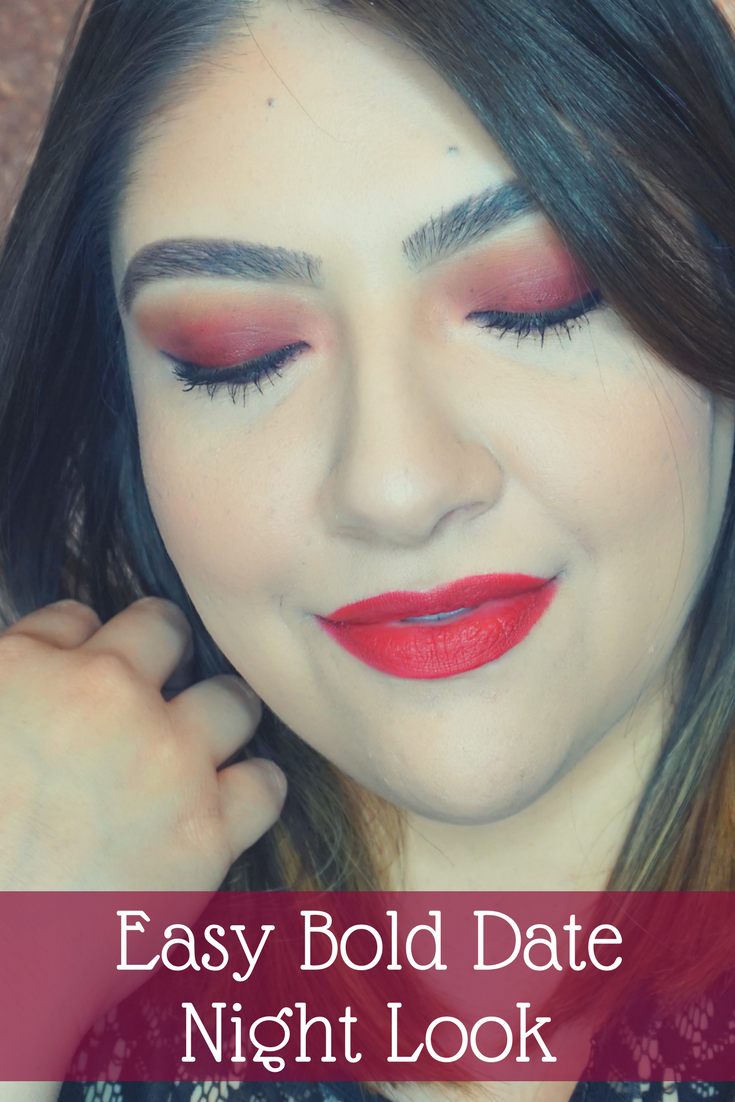 Easy Bold Date Night Makeup Look // Easy Makeup Look // Bold Makeup Look // Date Night Makeup | Beauty With Lily #beautyblogger #makeuplook #easymakeup #datenightmakeup 