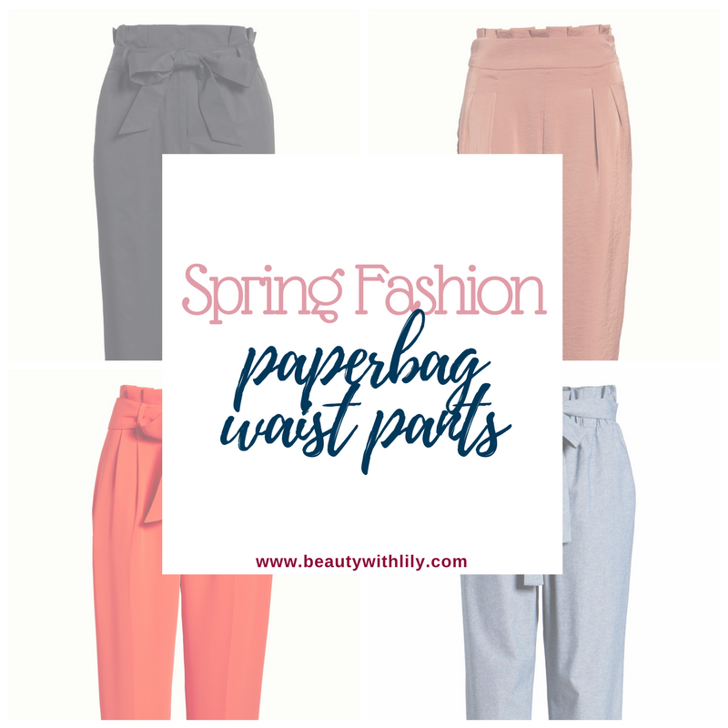 Spring Fashion Paperbag Waist Pants // Spring Outfit Ideas // Paperbag Waist Pants // Spring Fashion Trends | Beauty With Lily #fashionblogger #springfashion #springoutfits
