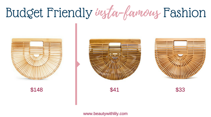 Budget Friendly Insta-Famous Fashion Pieces // High-End Dupes // High-End Knockoffs // Fashion Dupes // Affordable Bamboo Bags | Beauty With Lily 