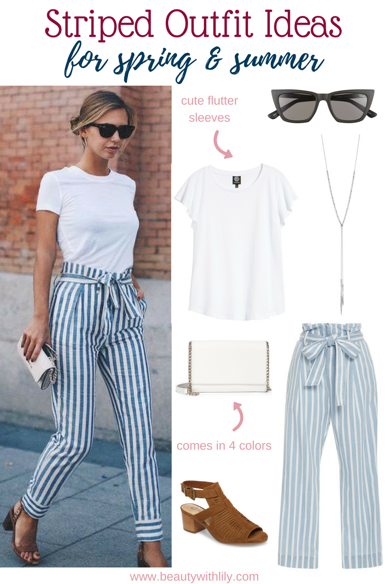 Striped Outfit Ideas // Spring Outfit Ideas // Spring Fashion // Summer Fashion // Office Fashion // Work Wear | Beauty With Lily #springfashion #summerfashion #officewear