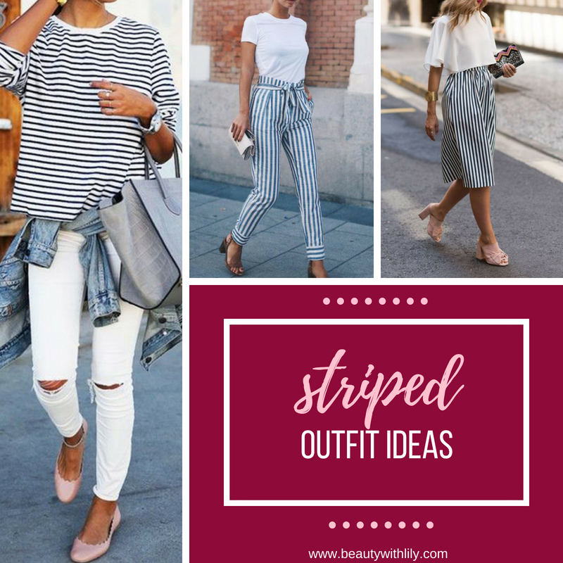 Striped Outfit Ideas // Casual Spring Outfit Ideas // Spring Fashion // Summer Fashion // Casual Outfits | Beauty With Lily #springfashion #summerfashion 