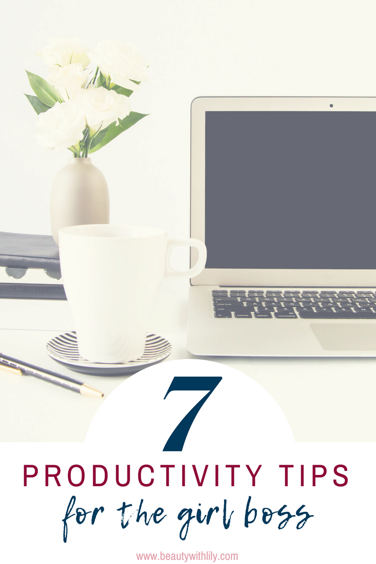 Productivity Tips For Girl Bosses // Productivity Tips // Time Management Tips // Girl Boss Tips // How To Be More Productive | Beauty With Lily 