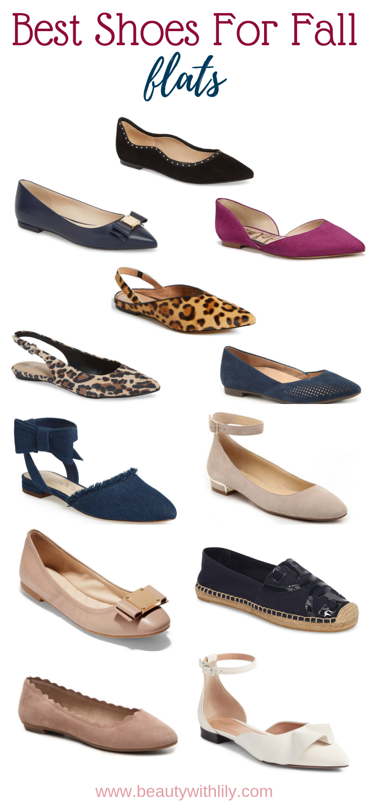 Best Shoes For Fall // Best Flats For Fall // Best Flats // Shoes For Fall // Comfortable Shoes // Cute Flats | Beauty With Lily 