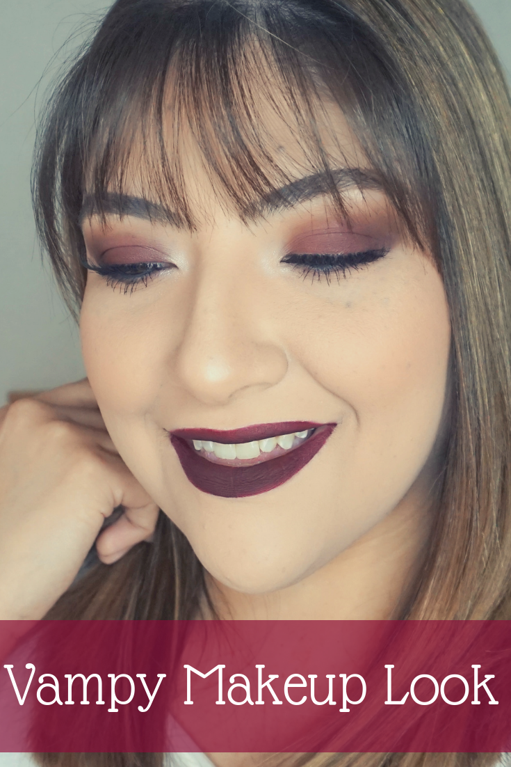 Vampy Makeup Look // Dark Makeup Look // Fall Makeup // Vampy Lips // Smokey Eyes // Dark Lipstick // Burgundy Makeup | Beauty With Lily 