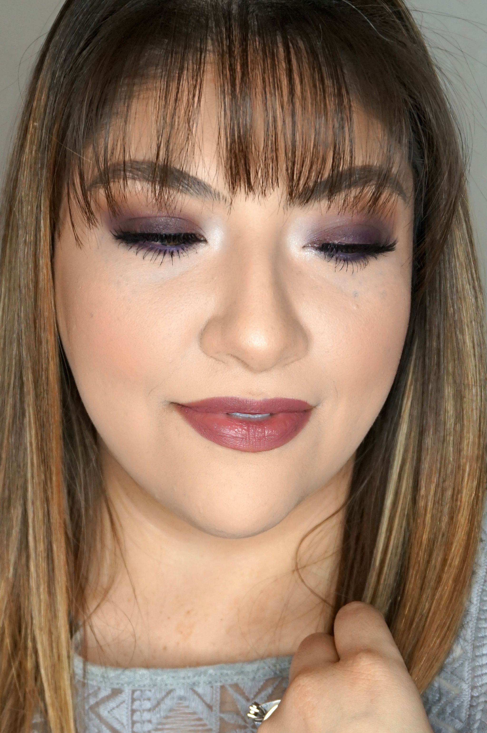 Plum Makeup Look // Glam Makeup Look // Plum Eye Look // Purple Eye Makeup // Plum Lipstick // Mauve Makeup // Fall Makeup Look // Winter Makeup Look | Beauty With Lily 