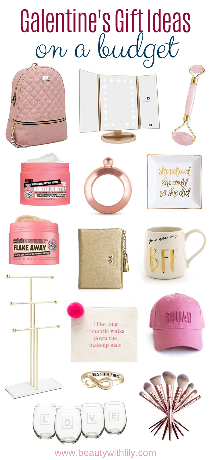 Affordable Galentine's Gift Ideas // Valentine's Day Gift Ideas For Her // Affordable Valentine's Day Gift Ideas // Gift Ideas For Her // Galentine's Day | Beauty With Lily | #valentinesday #giftsforher #galentinesday
