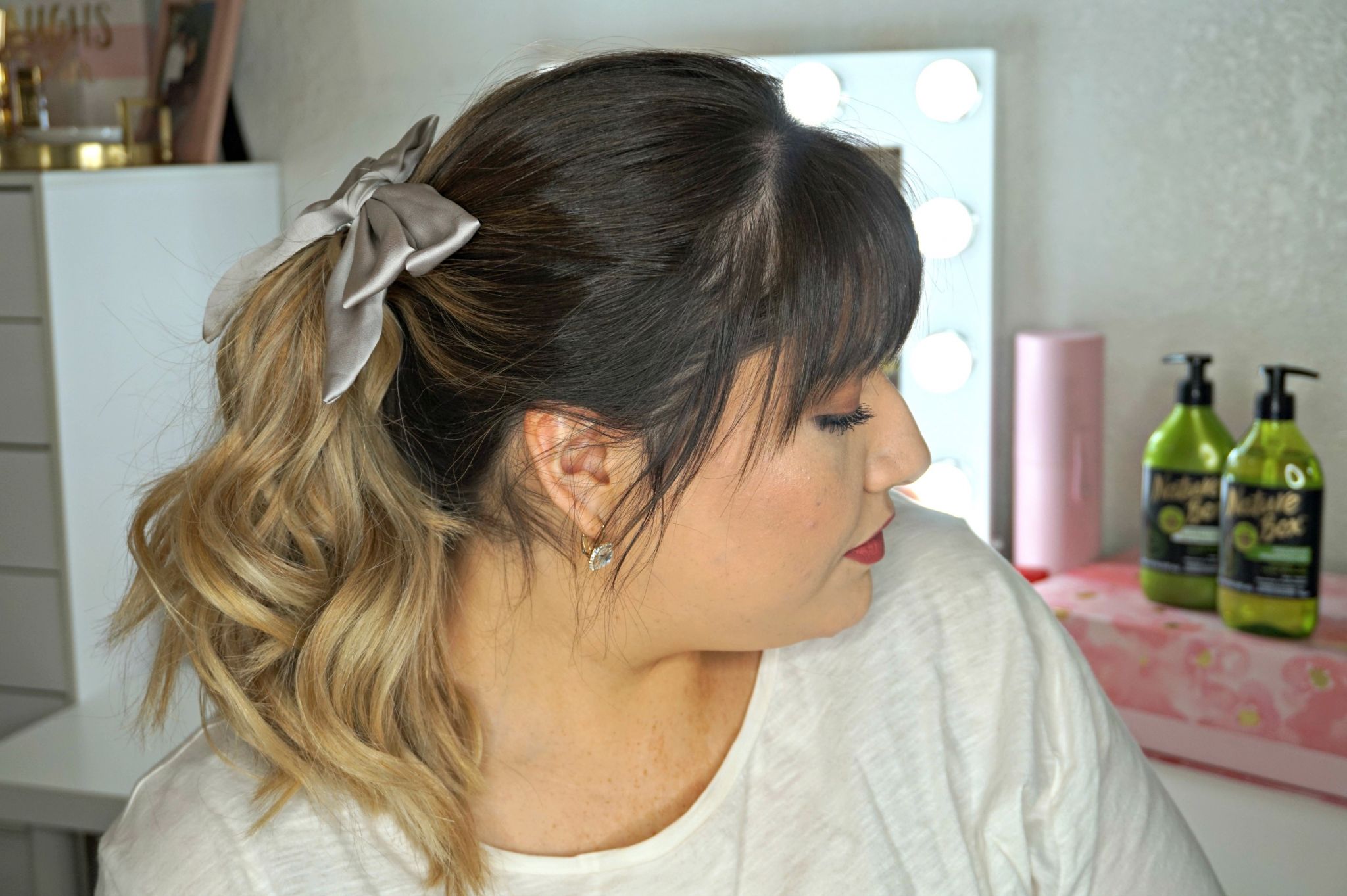 How To Rock Hair Accessories // Trend To Try // Hair Accessories // Hairstyles for Hair Accessories // Hairstyles for Medium Length Hair // Hairstyles for Long Hair // How To Style Bangs // Balayage Hair // Nature Box | Beauty With Lily #ad 