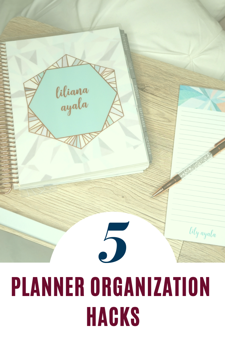 Planner Organization Hacks // How To Stay Organized // How To Use a Planner // Planner Hacks // Organization Hacks // Erin Condren LifePlanner | Beauty With Lily 