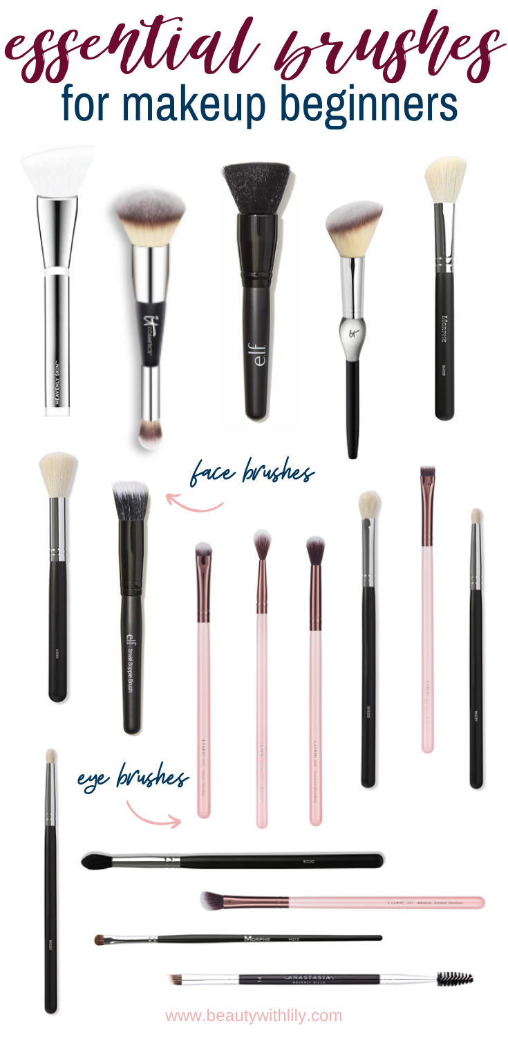 Essential Makeup Brushes // Must Have Makeup Brushes for Beginners // Affordable Makeup Brushes // Beauty Brush Guide // Best Makeup Brushes // Brushes for Eyeshadow // Brushes for Makeup // Makeup Brushes Guide // Makeup Brushes Set | Beauty With Lily