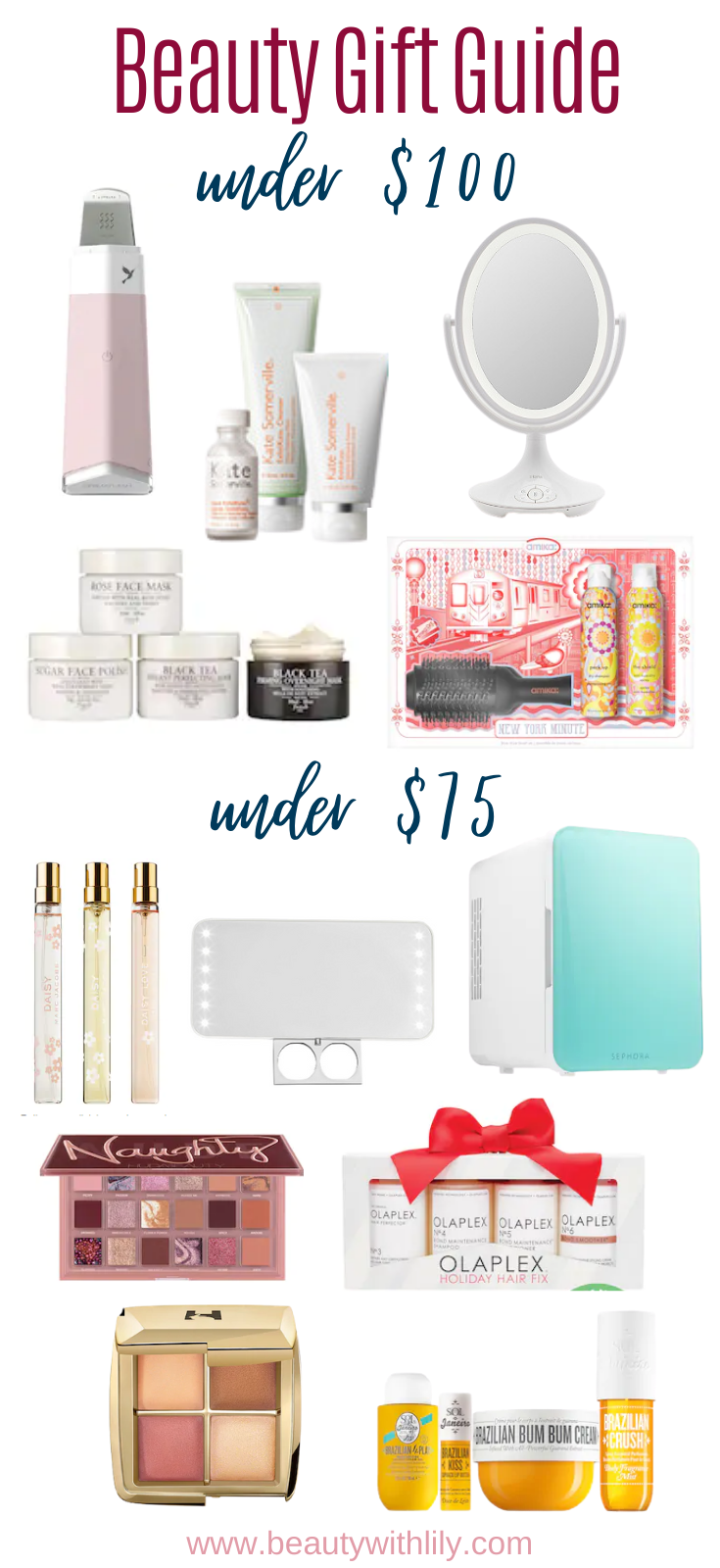 Gift Guide for Beauty Lovers // Holiday Gift Guide for Women // Makeup Lovers Gift Guide // Gift Guide for Her // Sephora Favorites // Ulta Favorites | Beauty With Lily