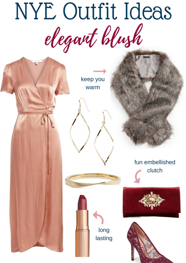 New Years Eve Outfit Ideas // Elegant Blush Outfit | Beauty With Lily #nyeoutfit #fashionblogger