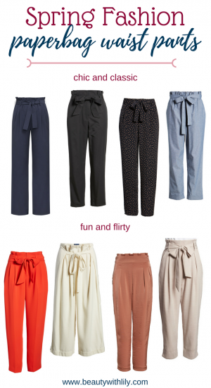 Spring Fashion | Paperbag Waist Pants - Beauty With Lily