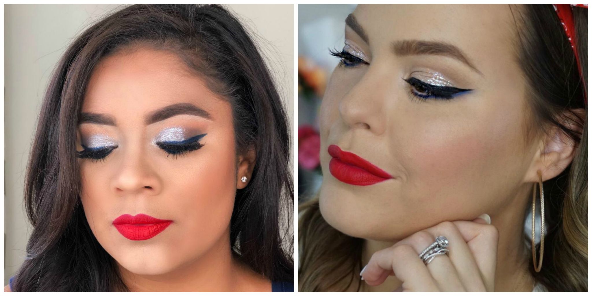Beauty Mix July 4th Makeup Look