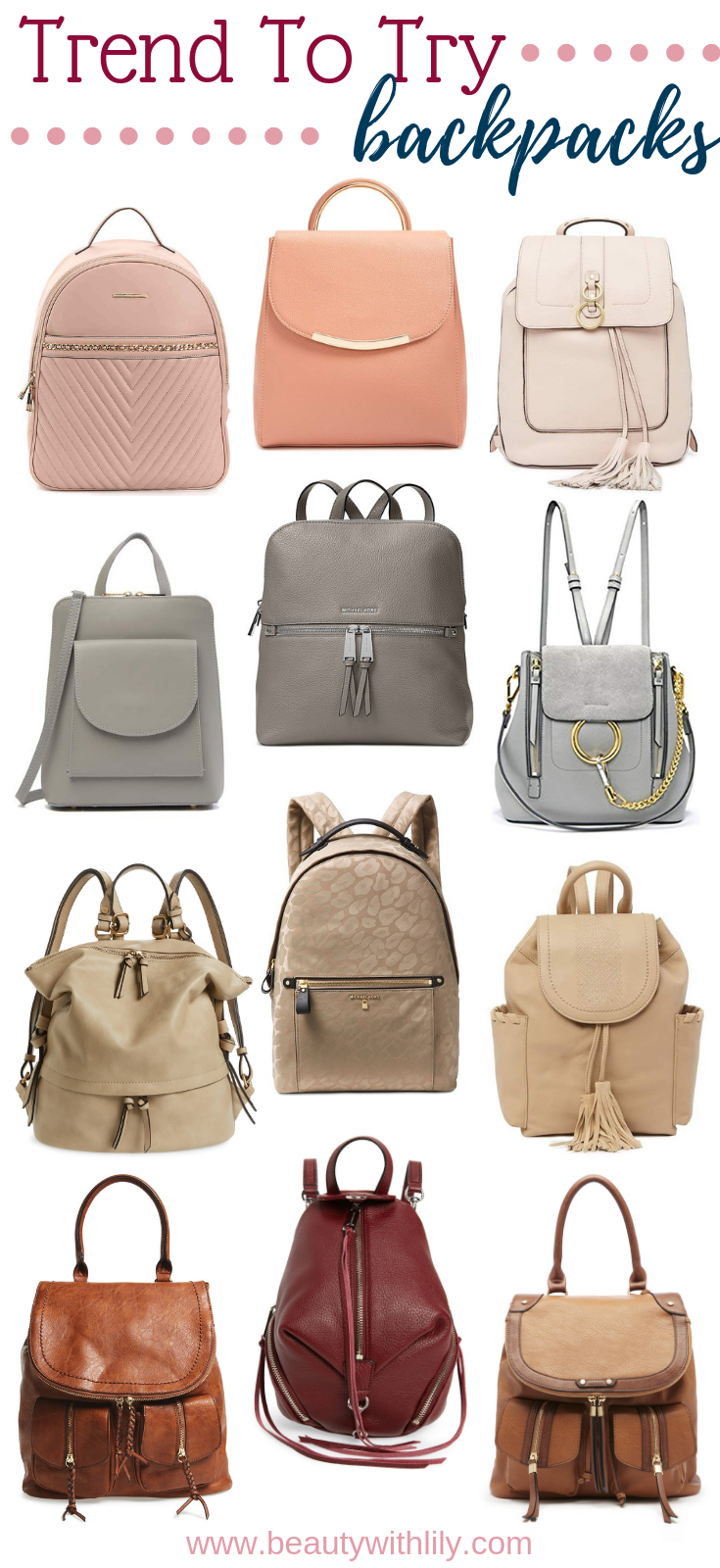 Trend To Try - Backpacks - Beauty With Lily