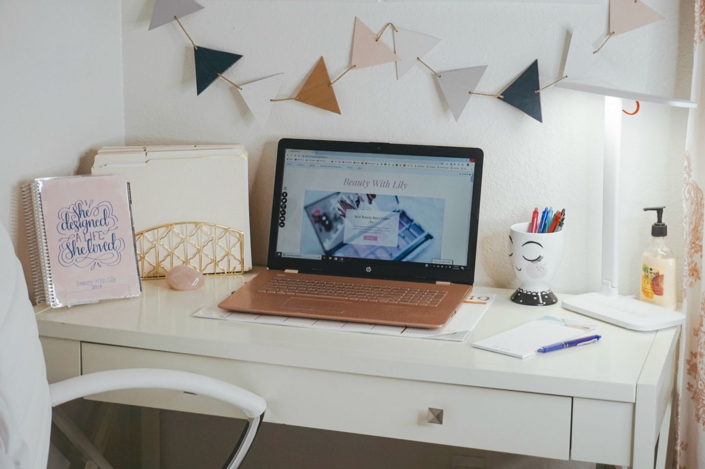 Small Office Space Ideas & Organization - Beauty With Lily