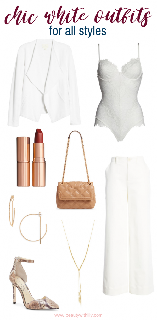 Chic White Outfit Ideas - Beauty With Lily